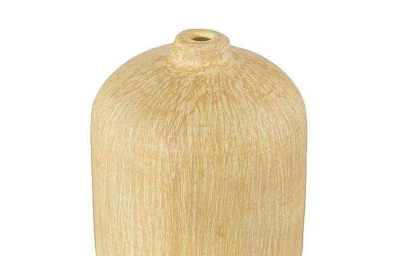 Canary Wash Yellow Stem Vase image number 2