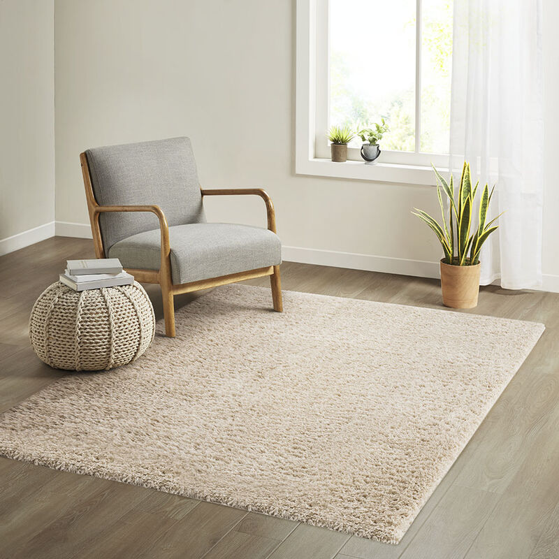 71x47 inch Gray Super Soft Polyester Shag Area Rug