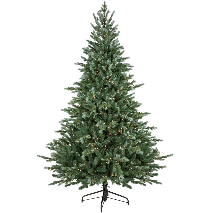 9' Pre-Lit Medium Blue Spruce Artificial Christmas Tree  Clear Lights