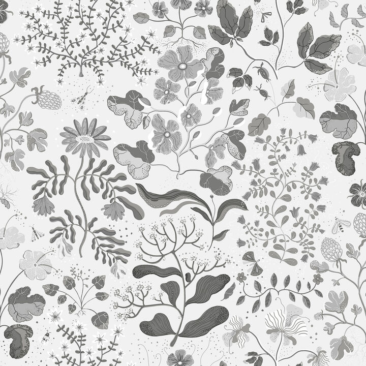 Groh Grey Floral Wallpaper (Set of 2)