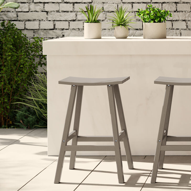 WestinTrends Westintrends 29" height Outdoor / Patio Saddle bar stool image number 1