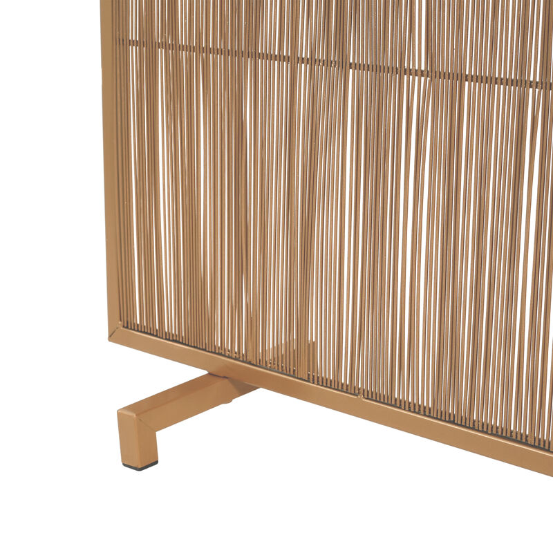 Christopher Knight Home Shanice Modern Rectangular Metal Single Panel Fireplace Screen image number 8
