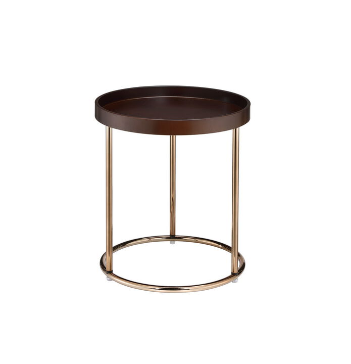 Streamdale Mid Century Edie Side Table with Copper Legs
