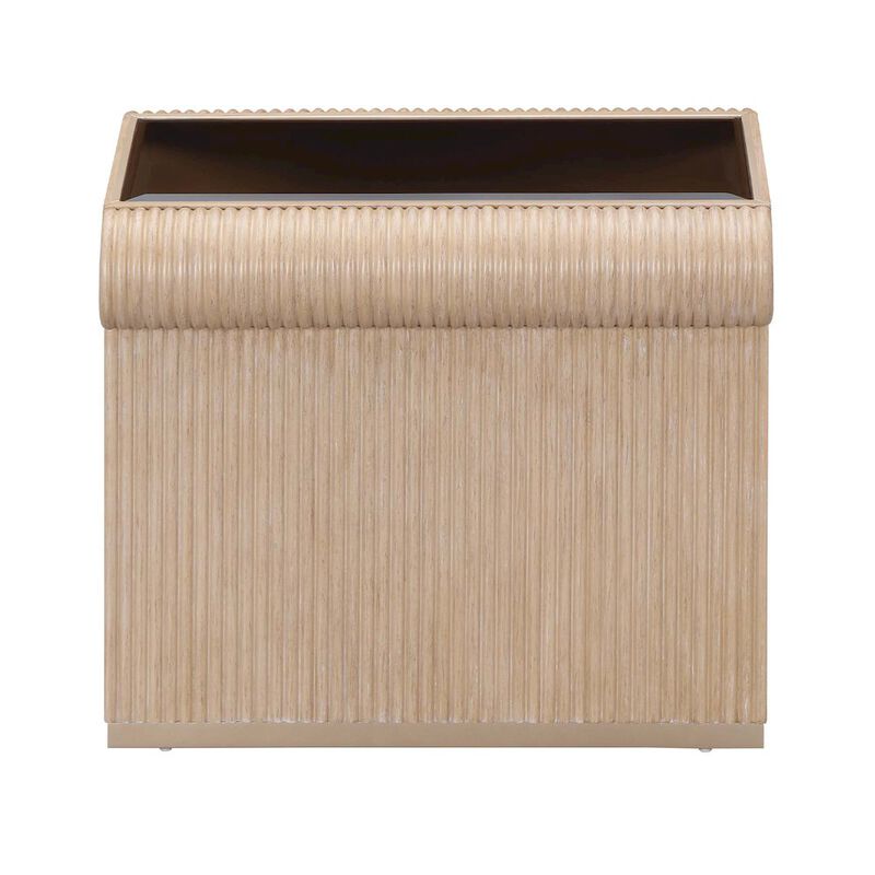 Michael Amini West Kensington End Table - Sea Salt Caramel image number 4