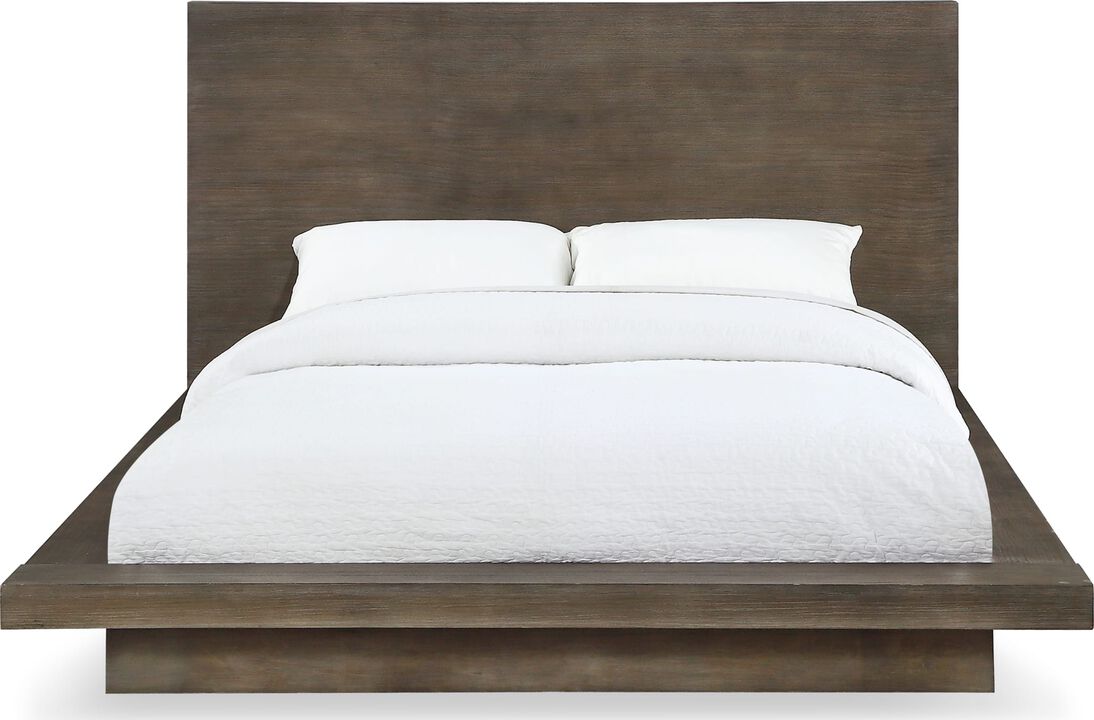 Melbourne Panel Bed in Dark Pine