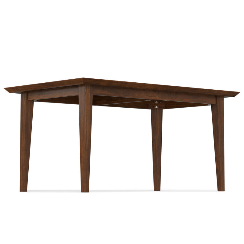 Colby 60 inch x 36 inch Rectangle Contemporary Modern Dining Table in Walnut