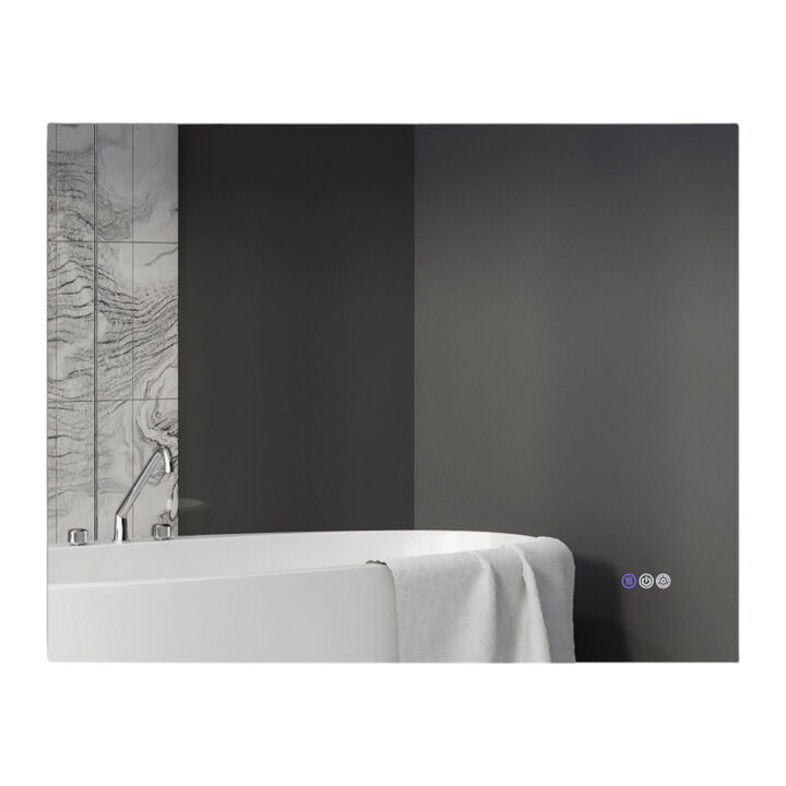 Large Bathroom Wall Mirror, Durable Frame, Ideal for Vanity or Bathroom Decor