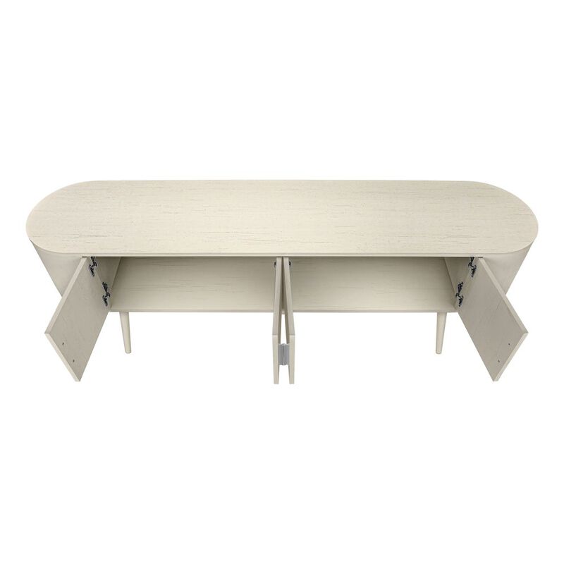 Contemporary Tv Stand in White color