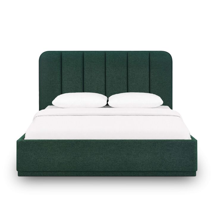 Parker Green Performance Velvet King Bed