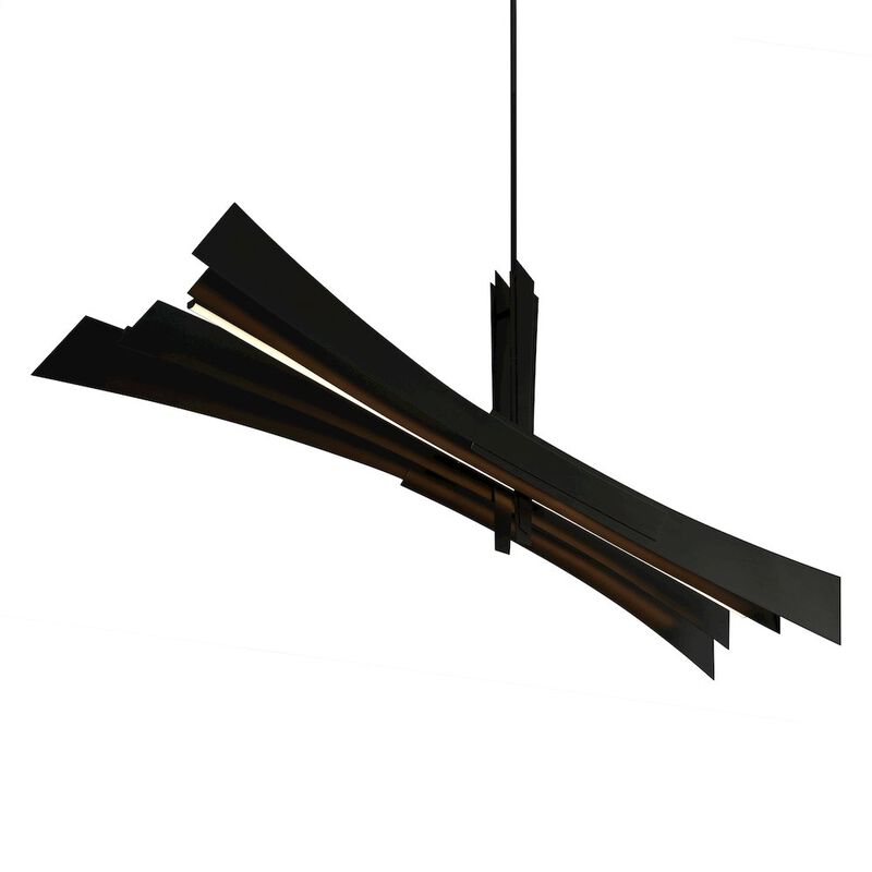 CWI Lighting Solara Integrated LED Black Chandelier