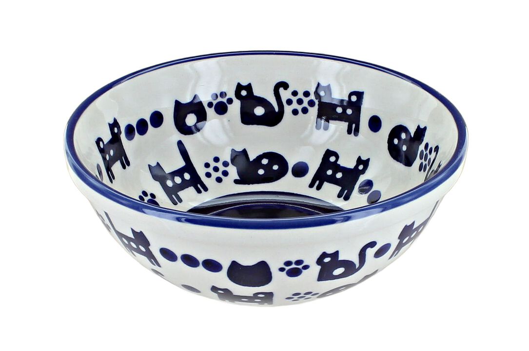 Blue Rose Polish Pottery Sunshine Grotto Cereal/Soup Bowl