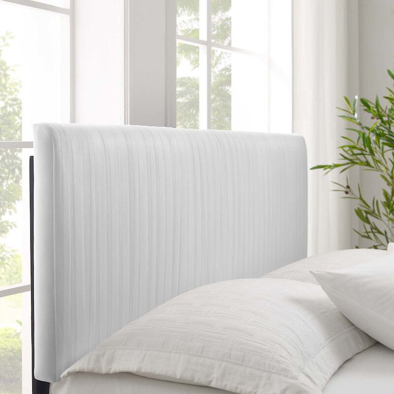 Peyton Performance Velvet Full Platform Bed image number 8