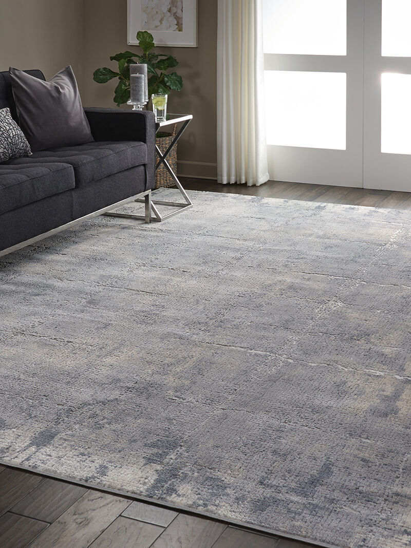 Rustic Textures RUS06 Gray/Beige 3'11" x 5'11" Rug