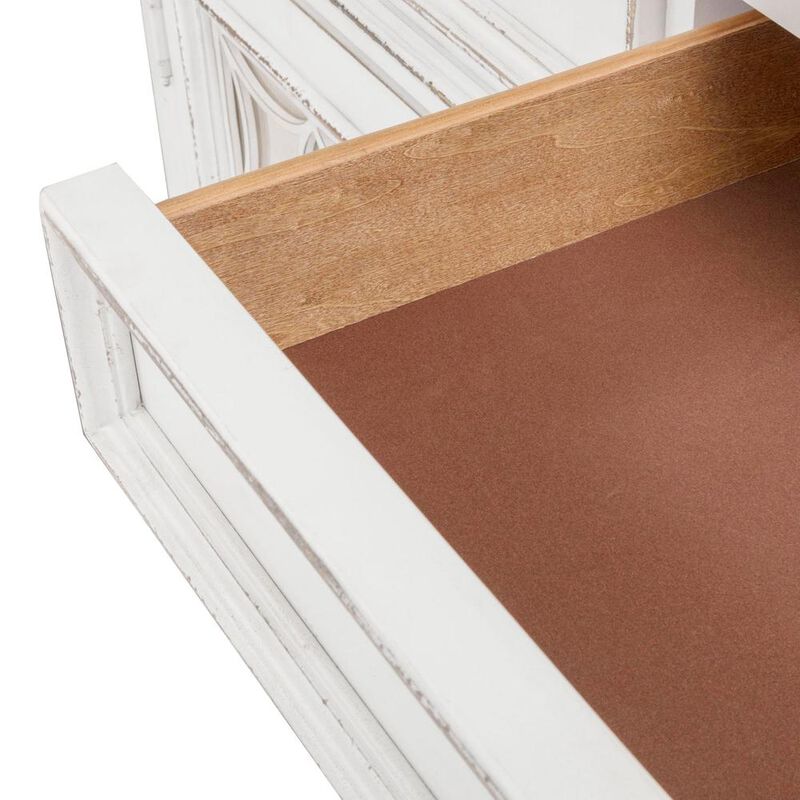 Liberty Furniture Solid Wood Buffet Cabinet with Storage, Sideboard for Dining Room, White image number 1