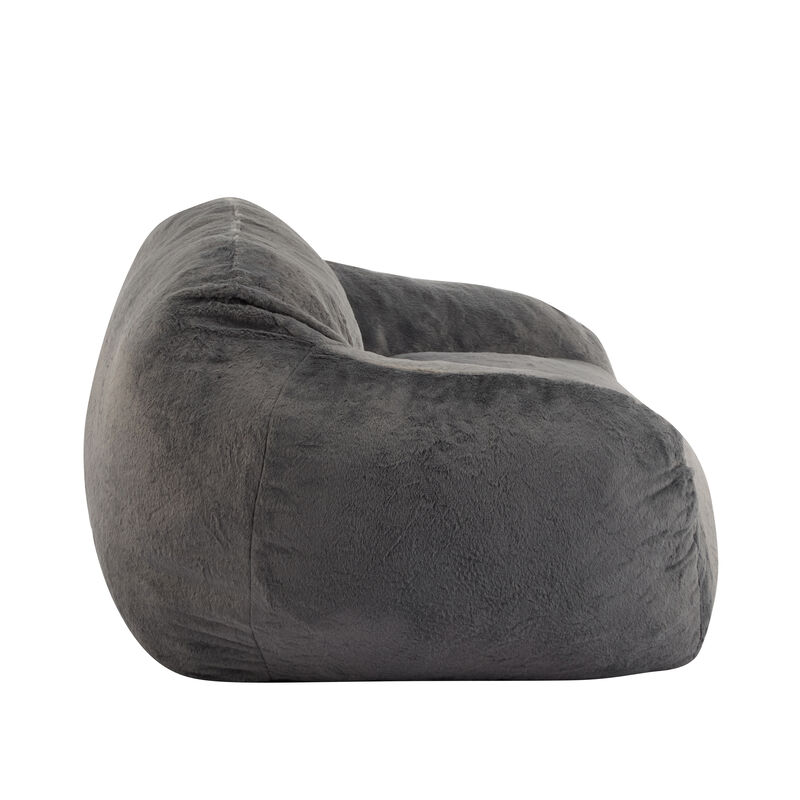 Christopher Knight Home Aleida Modern Versatile Faux Fur Bean Bag with Backrest image number 4