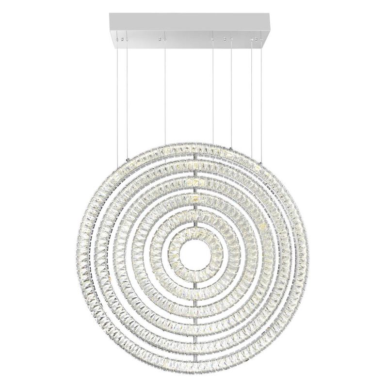 Celina LED Chandelier With Chrome Finish