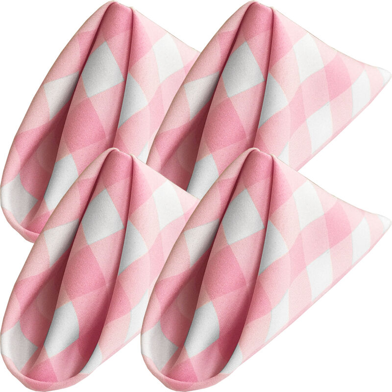Set of 4 Plaid Checkered Napkin for Kitchen and Dining Table Styling and Events image number 0