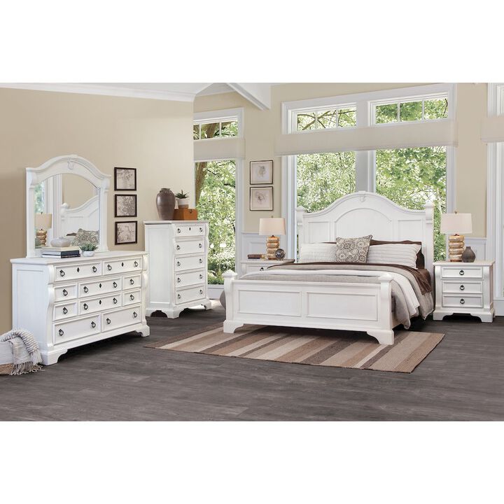 American Woodcrafters Heirloom 5-Drawer Chest - Antique White