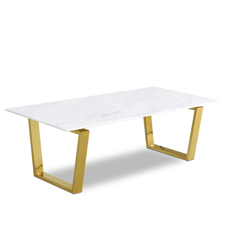 Meridian Furniture Cameron Gold Coffee Table