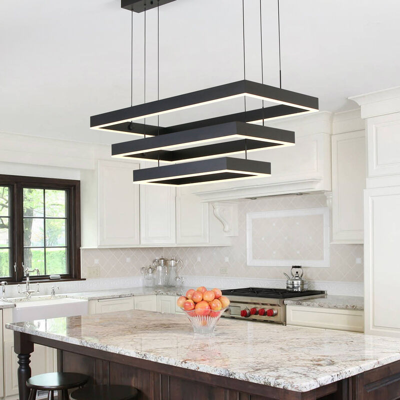 Modern Integrated LED Kitchen Island Chandelier Remote Controller image number 4