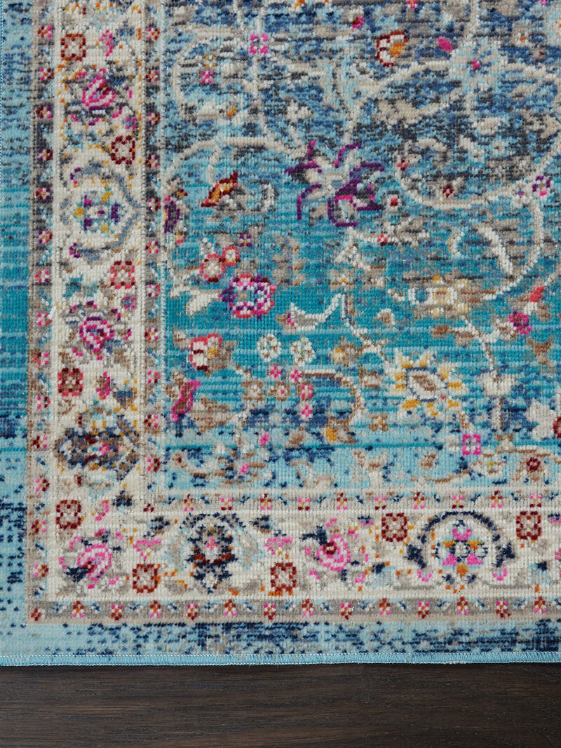 Vintage Kashan VKA01 Blue 2' x 6' Rug