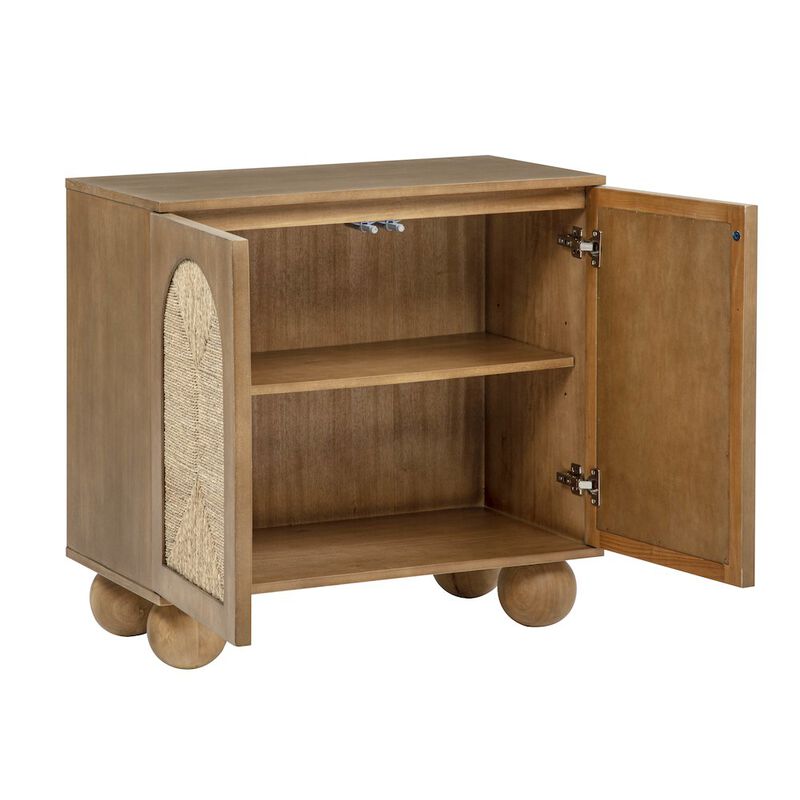 Cyrus 31" Wide 2-Door Accent Cabinet Natural Wood Finish image number 4
