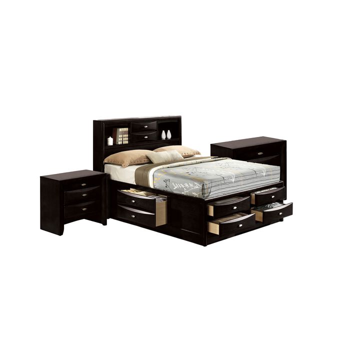 Bedroom Set, 3 Piece Set with 2 Nightstands