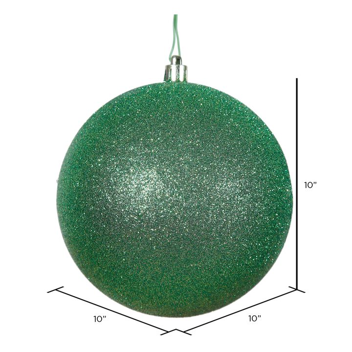 Vickerman Green Glitter Ball Drilled Cap -
