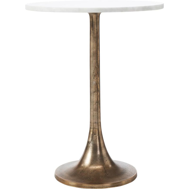 Renwil Amalya ANTIQUE BRASS SIDE TABLE