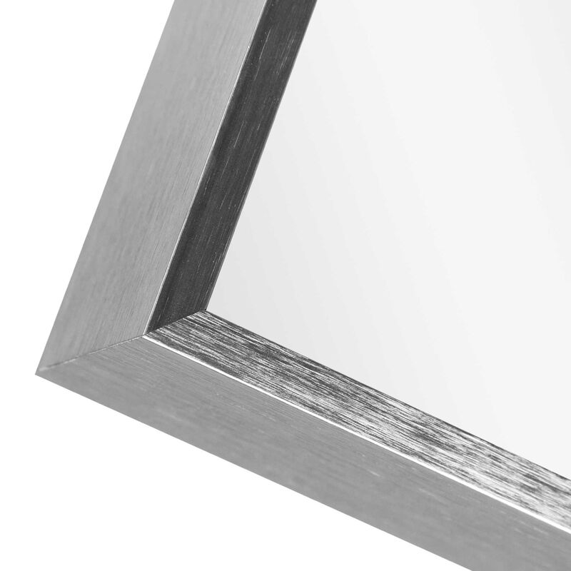 HomeRoots 36" Silver Aluminum Framed Accent Mirror image number 3
