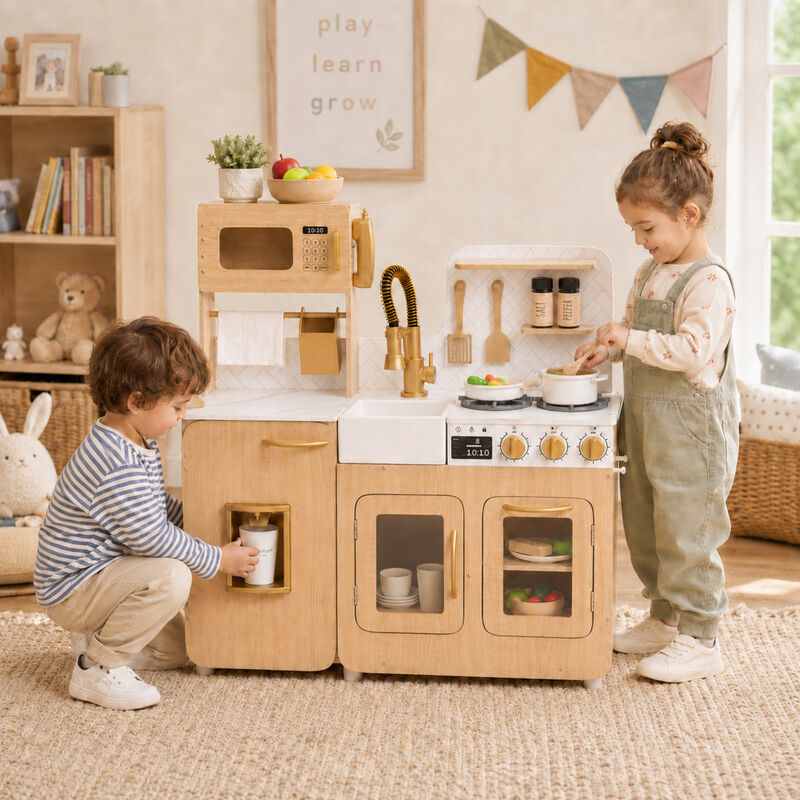 Little Chef Cyprus Play Kitchen with 14-pc. Accessory Set image number 8