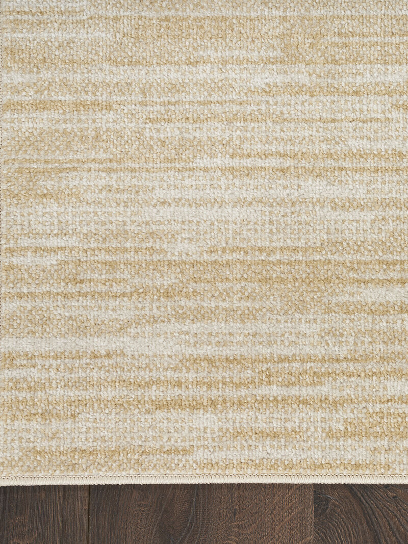 Nourison Essentials NRE01 Ivory/Gold 5' x Square Rug image number 2