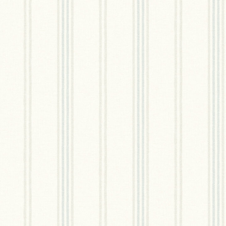 Lovage Aqua Linen Stripe Wallpaper (Set of 2)