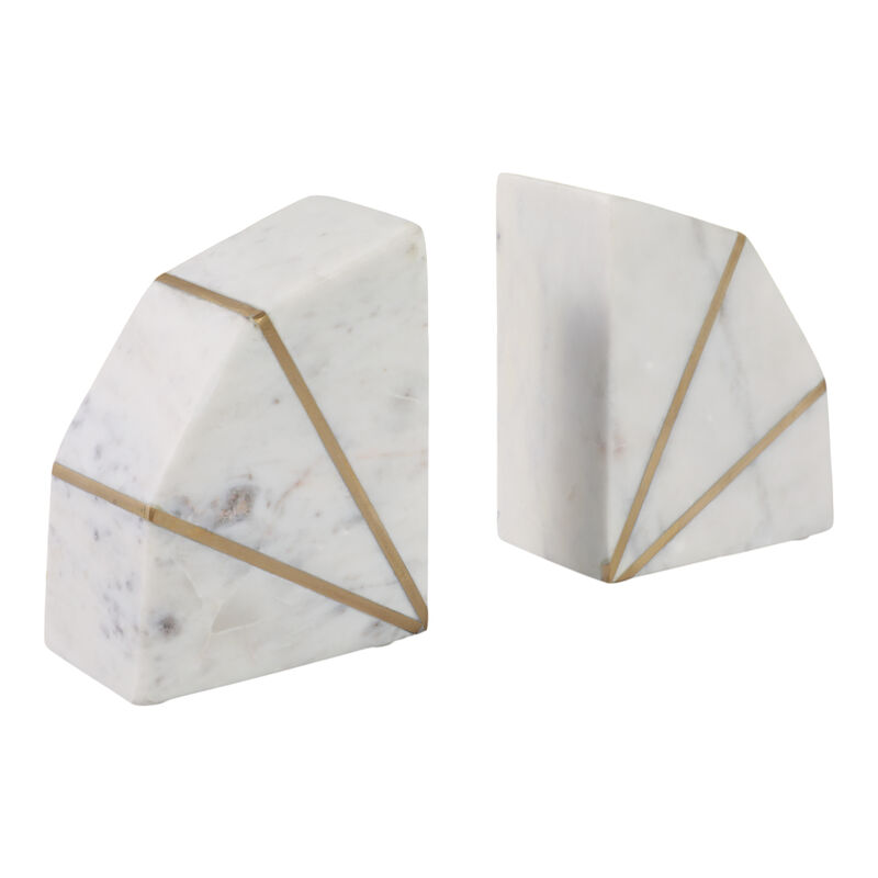 S/2 Marble Accent Bookends image number 2