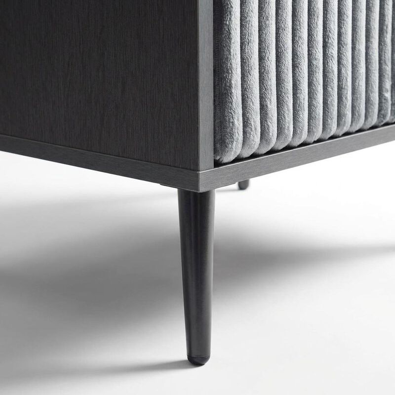 Nightstand with Modern Design and Center Drawer Glide Mechanism image number 4