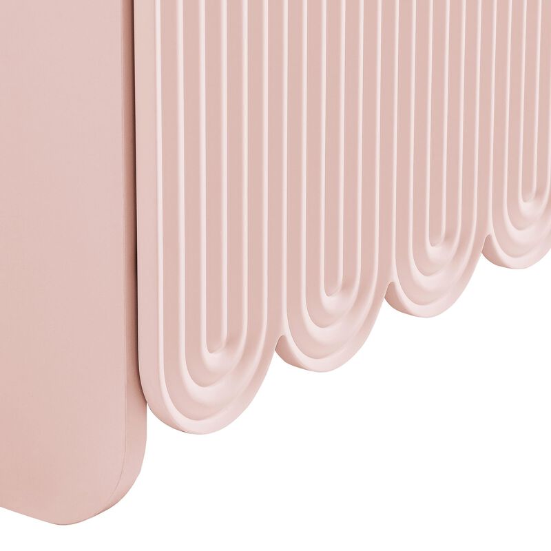 Dahlia 55" Fluted Sideboard Cabinet in Soft Pink image number 8