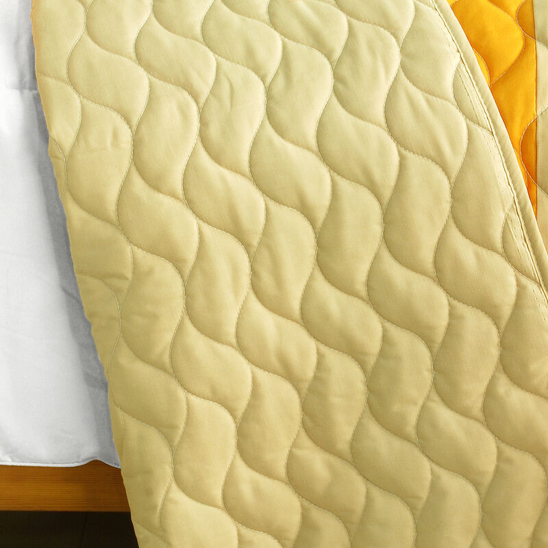 3PC Quilted Patchwork Quilt Set Queen Size Stylish Soft Bedspread image number 3