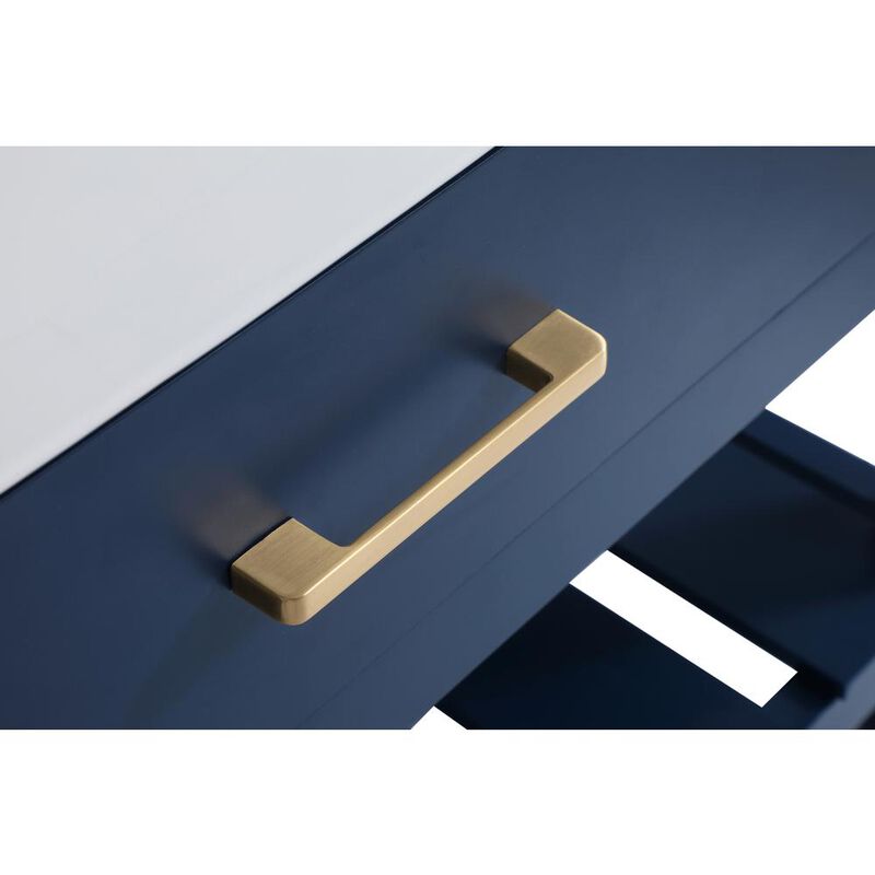 Elegant Kitchen and Bath 36 inch Single bathroom vanity in blue