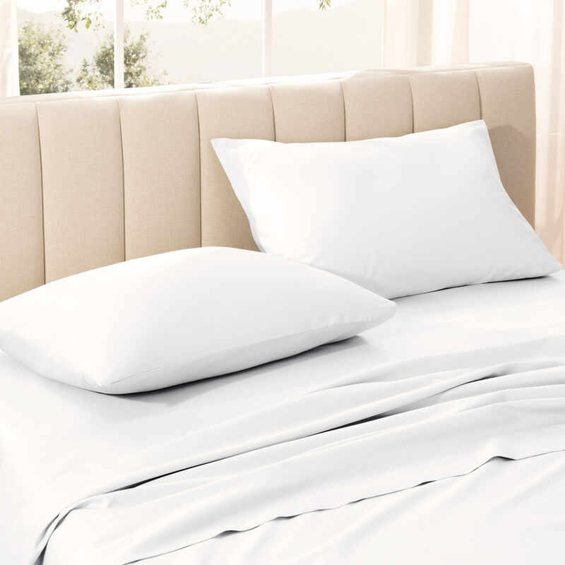 400 Thread Count Organic Cotton Sateen Pillowcase Set image number 0