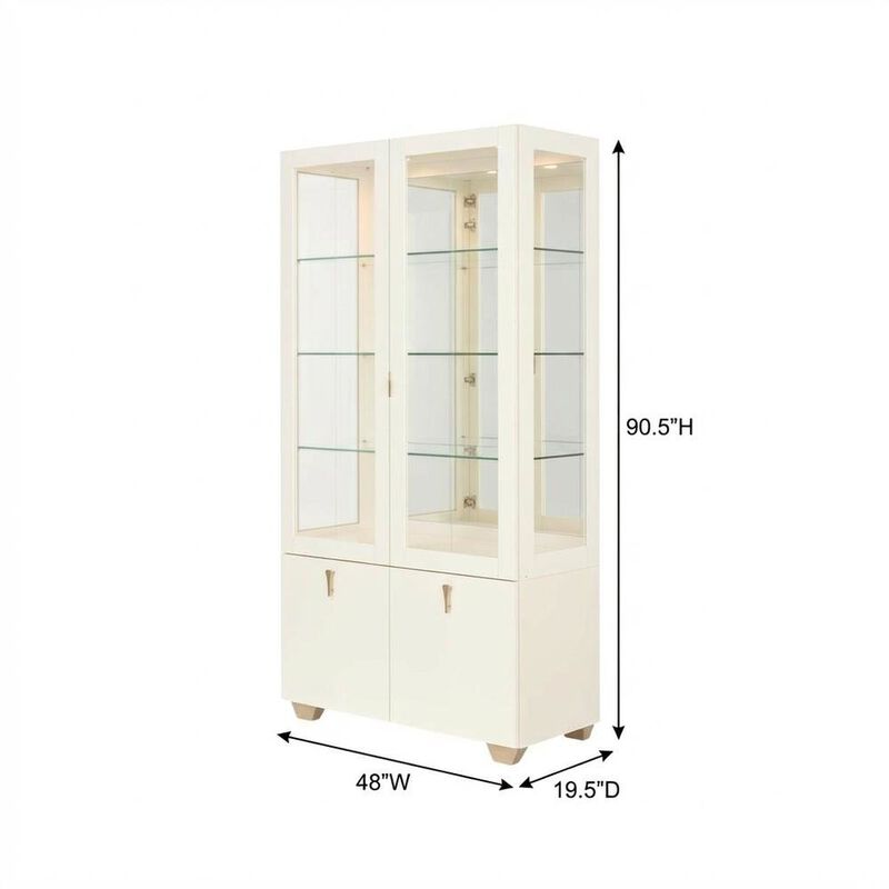 Michael Amini Fantosini Display Cabinet - Creamy Pearl image number 8