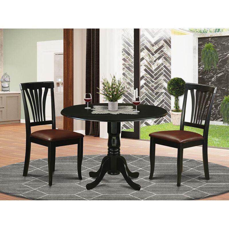 3 Pc Kitchen nook Dining set-Dining Table and 2 Dining Chairs