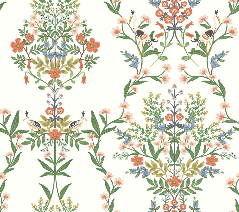 Luxembourg White & Green Wallpaper