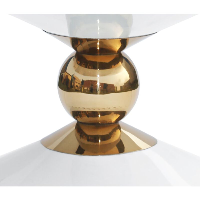 Meridian Furniture Malia White / Gold Coffee Table