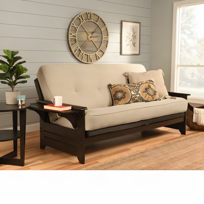 Phoenix Frame-Espresso Finish-Linen Stone Mattress image number 5