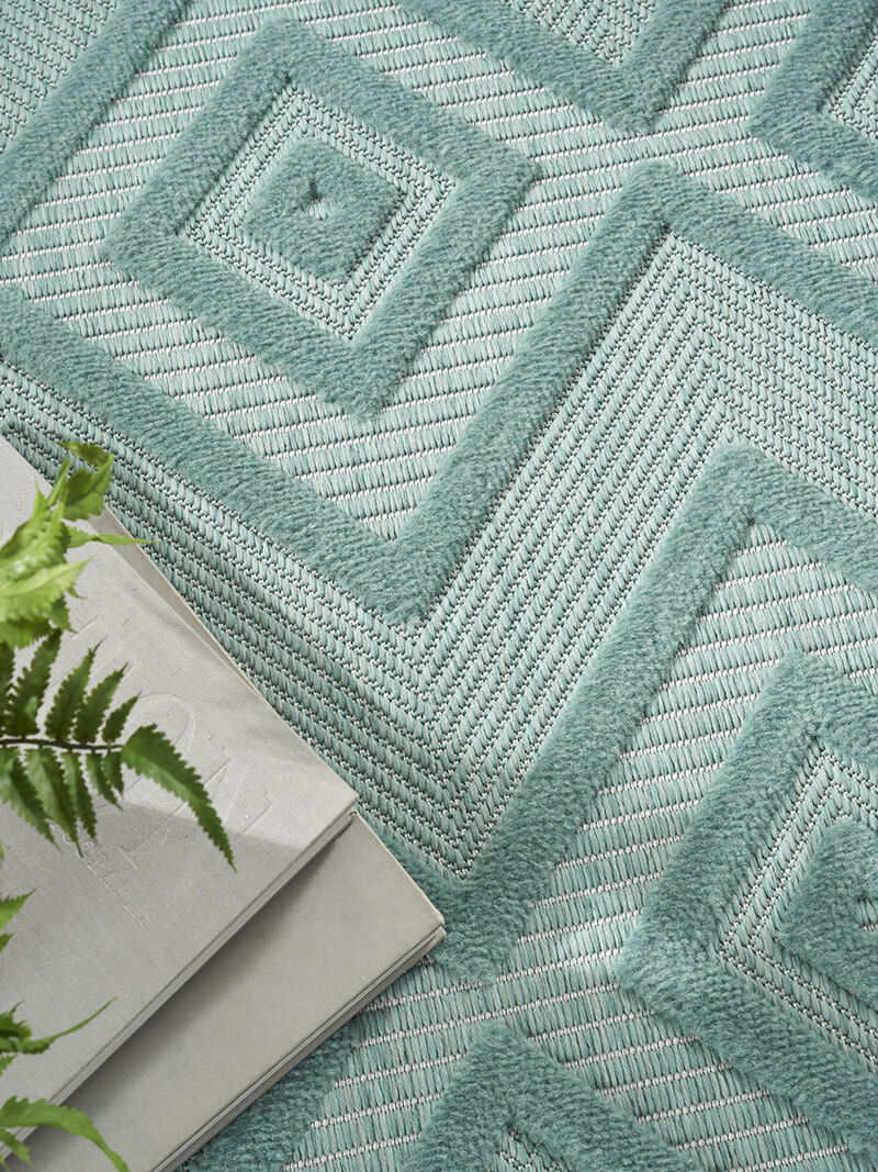 Versatile NRV01 Aqua/Teal 4' x 6' Rug