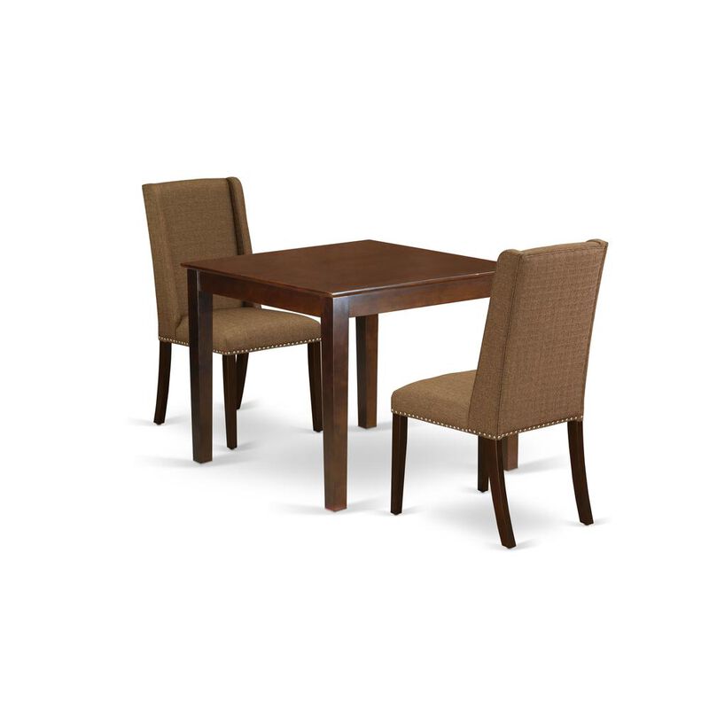 East West Furniture Dining Room Set Mahogany