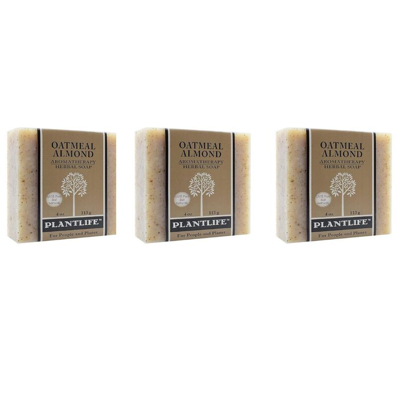 Plantlife Bar Soap - Oatmeal Almond 3 Pack image number 2