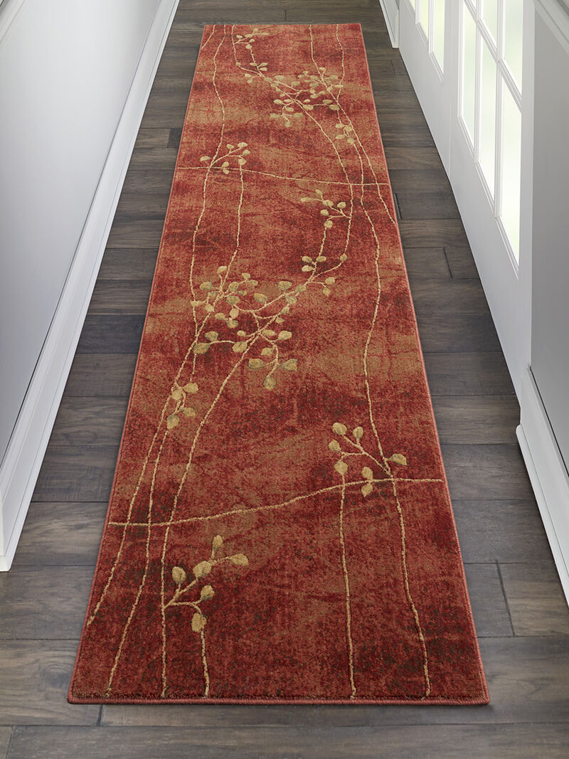 Somerset ST74 Flame 2'3" x 8' Rug