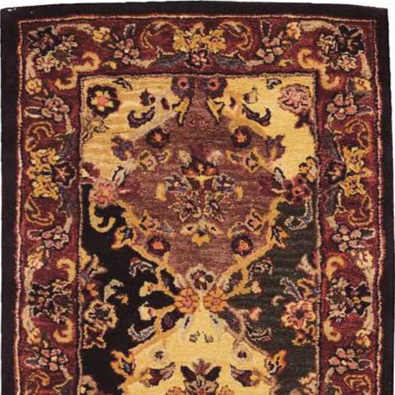 HomeRoots Wool Floral Area Rug image number 2