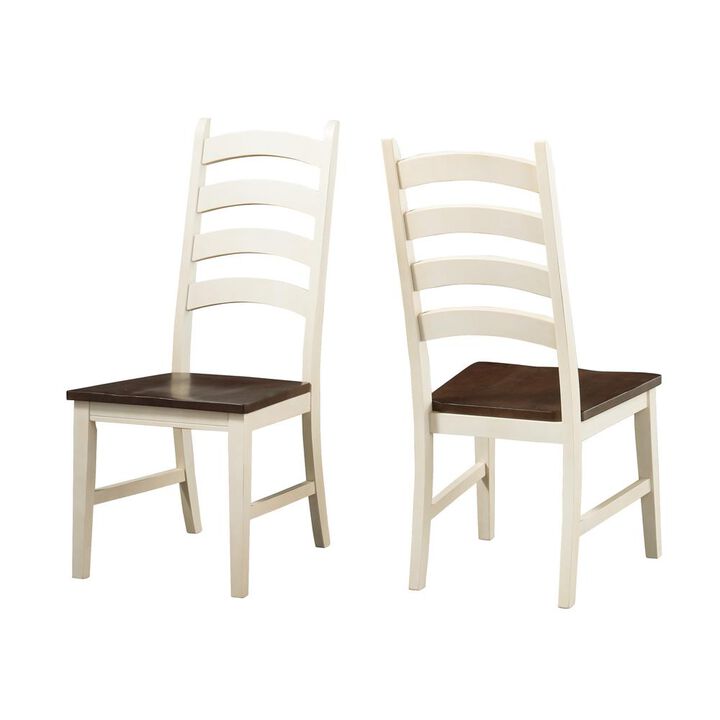 Belen Kox Transitional Chalk-Cocoa Bean Side Chair (Set of 2), Belen Kox